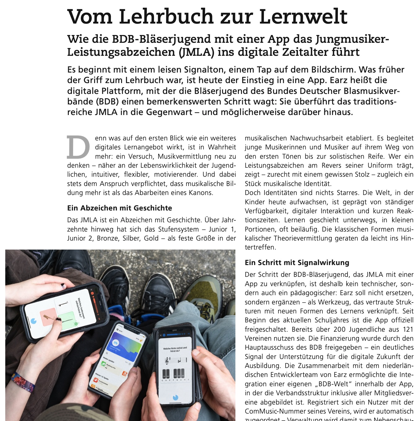 Earz prominent in 'blasmusik'